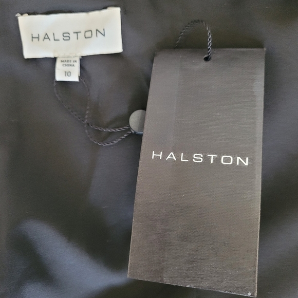 Halston Evening Andie Crossover Neck Cocktail Dress - Picture 8 of 13